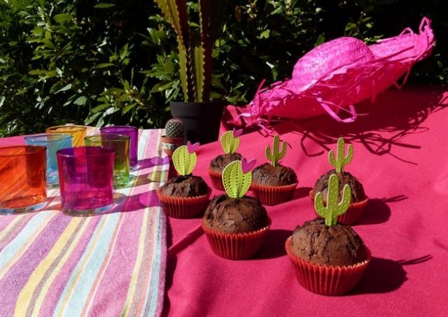 garden party cactus cupcake été sizzix