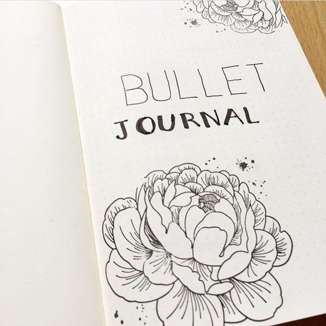 bullet journal florileges design