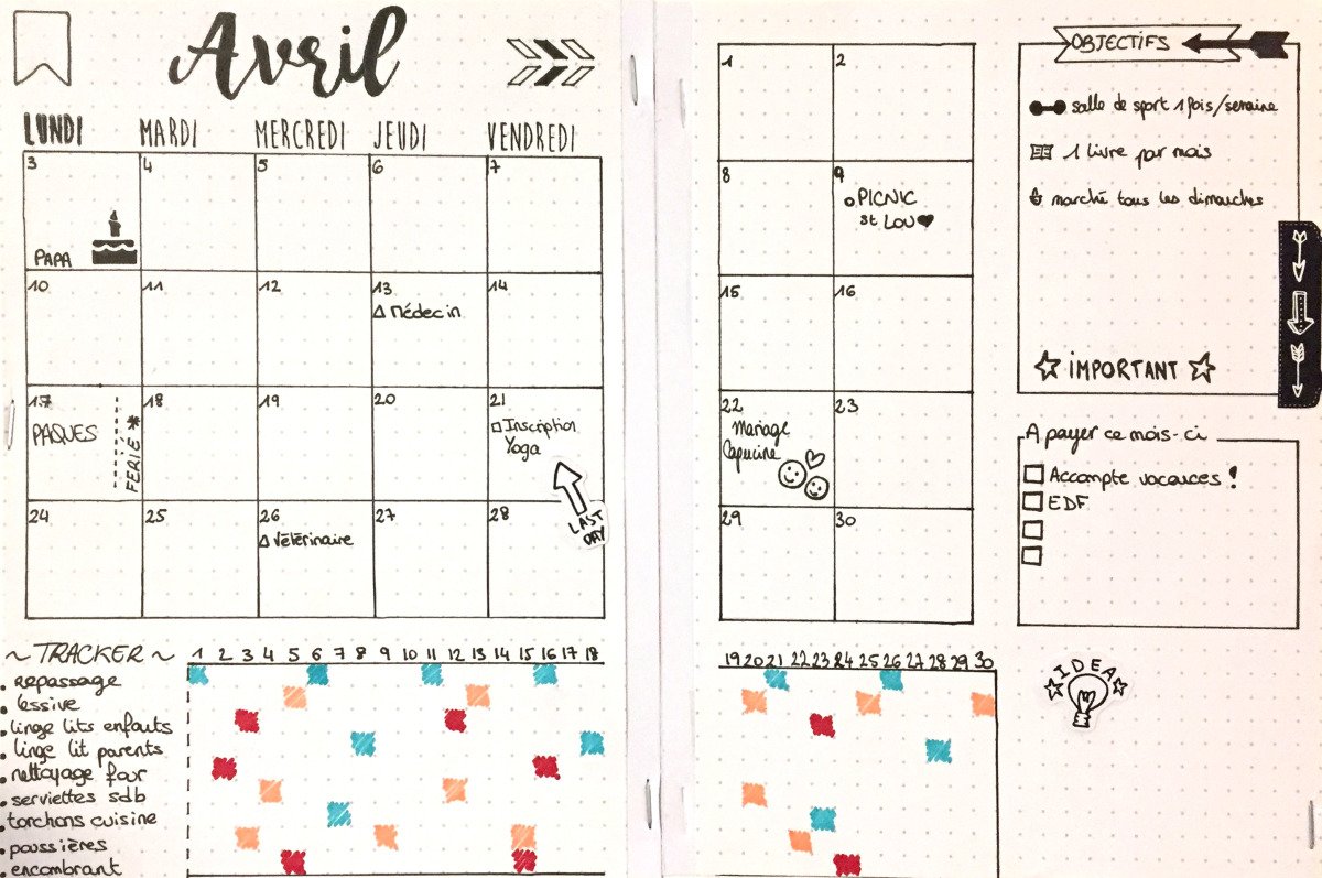 Bullet Journal : idées, matériel et inspirations – Le blog Scrapmalin