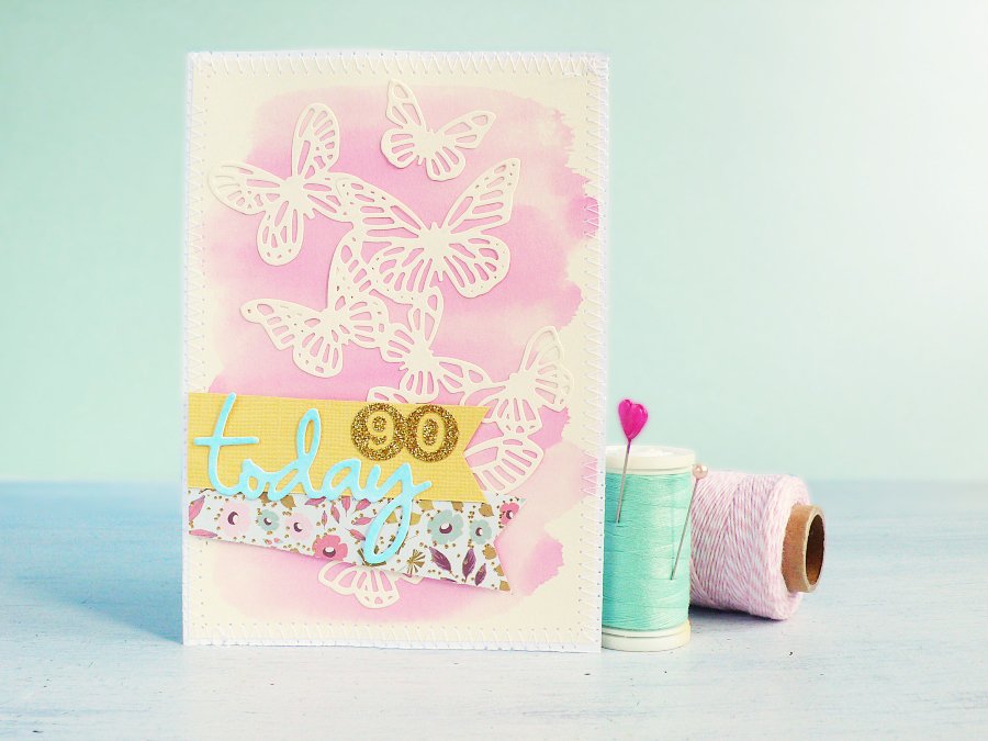 carte sizzix aquarelle