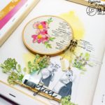 scrapbooking broderie