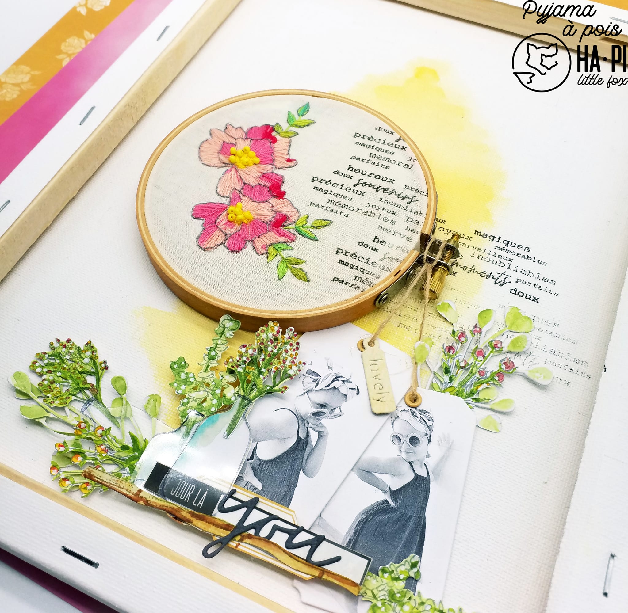 scrapbooking broderie