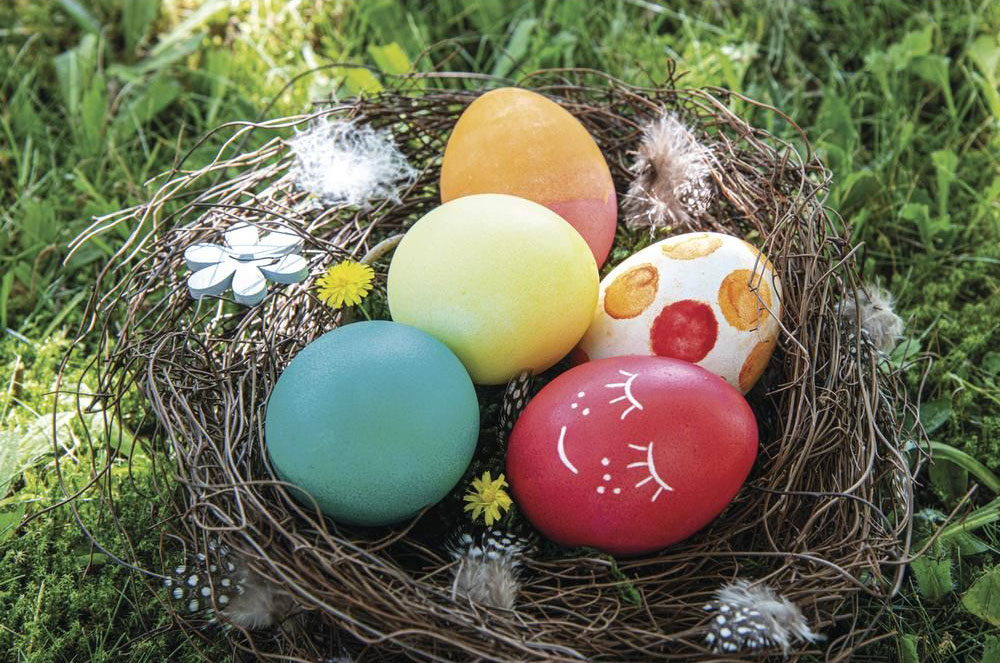 Oeufs de Pâques nid DIY